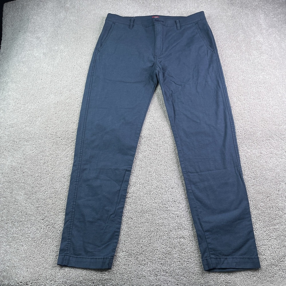 Levis Pants Mens 34x32 Blue XX Chino Standard Taper Stretch Twill Casual